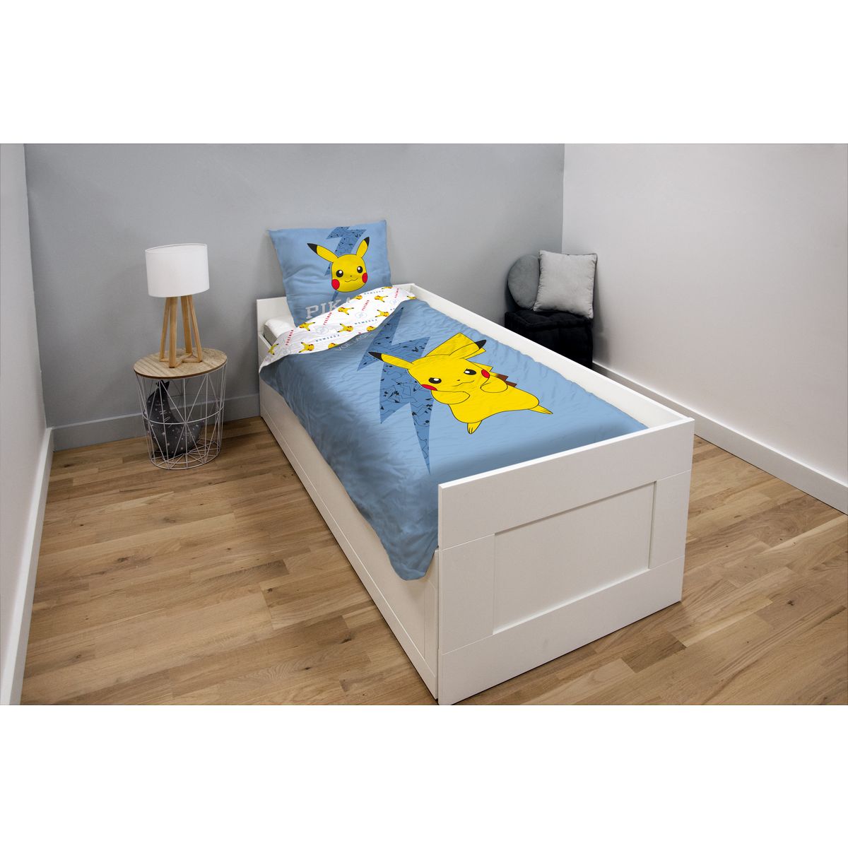 POKEMON Parure housse de couette enfant en coton 54 fils POKEMON