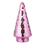 Paris Prix Arbre Disco en Verre  Miroir  23cm Rose