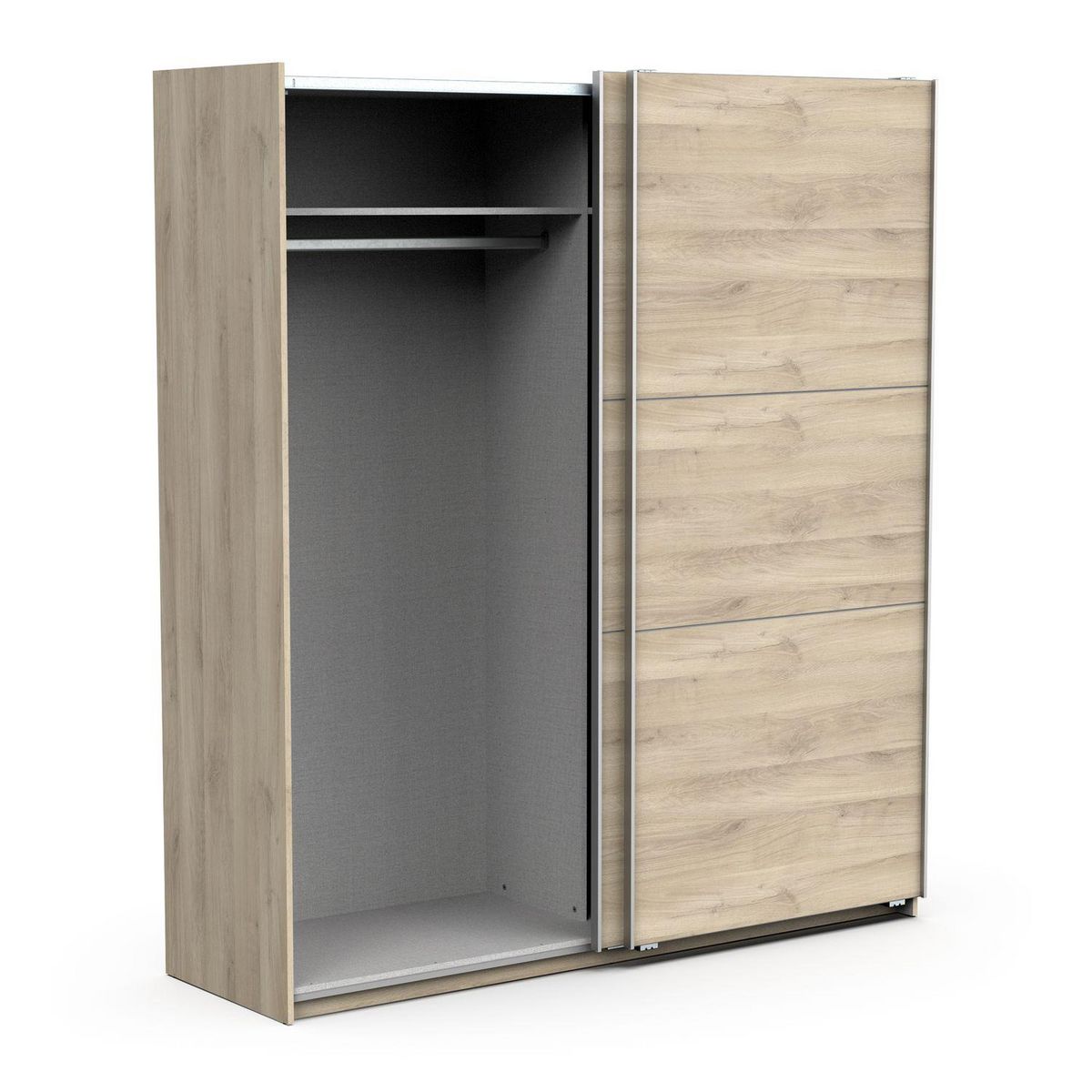 Armoire 2 portes coulissantes L180 cm THIBAULT
