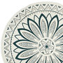 Voir la diapositive 3 : The Home Deco Factory Tapis rond imprimé Mandala vert D90