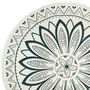 Voir la diapositive 3 : The Home Deco Factory Tapis rond imprimé Mandala vert D90