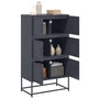 Voir la diapositive 5 : VIDAXL Buffet anthracite 68,5x38,5x123,5 cm acier