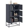 Voir la diapositive 5 : VIDAXL Buffet anthracite 68,5x38,5x123,5 cm acier