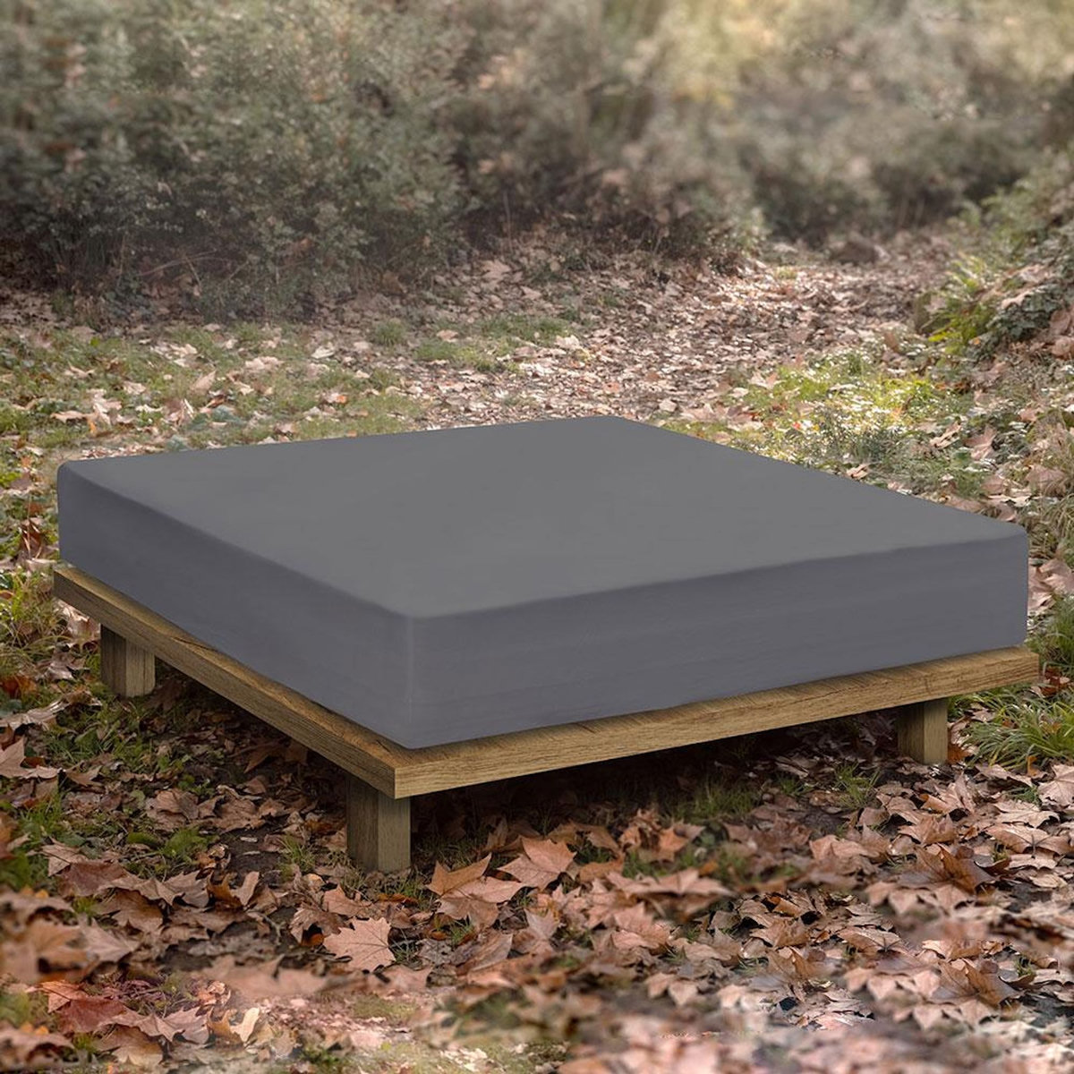 BELLECOUR BELLECOUR LITERIE | Alèse B-SENSIBLE Gris anthracite | Impermeable & Anti-acariens