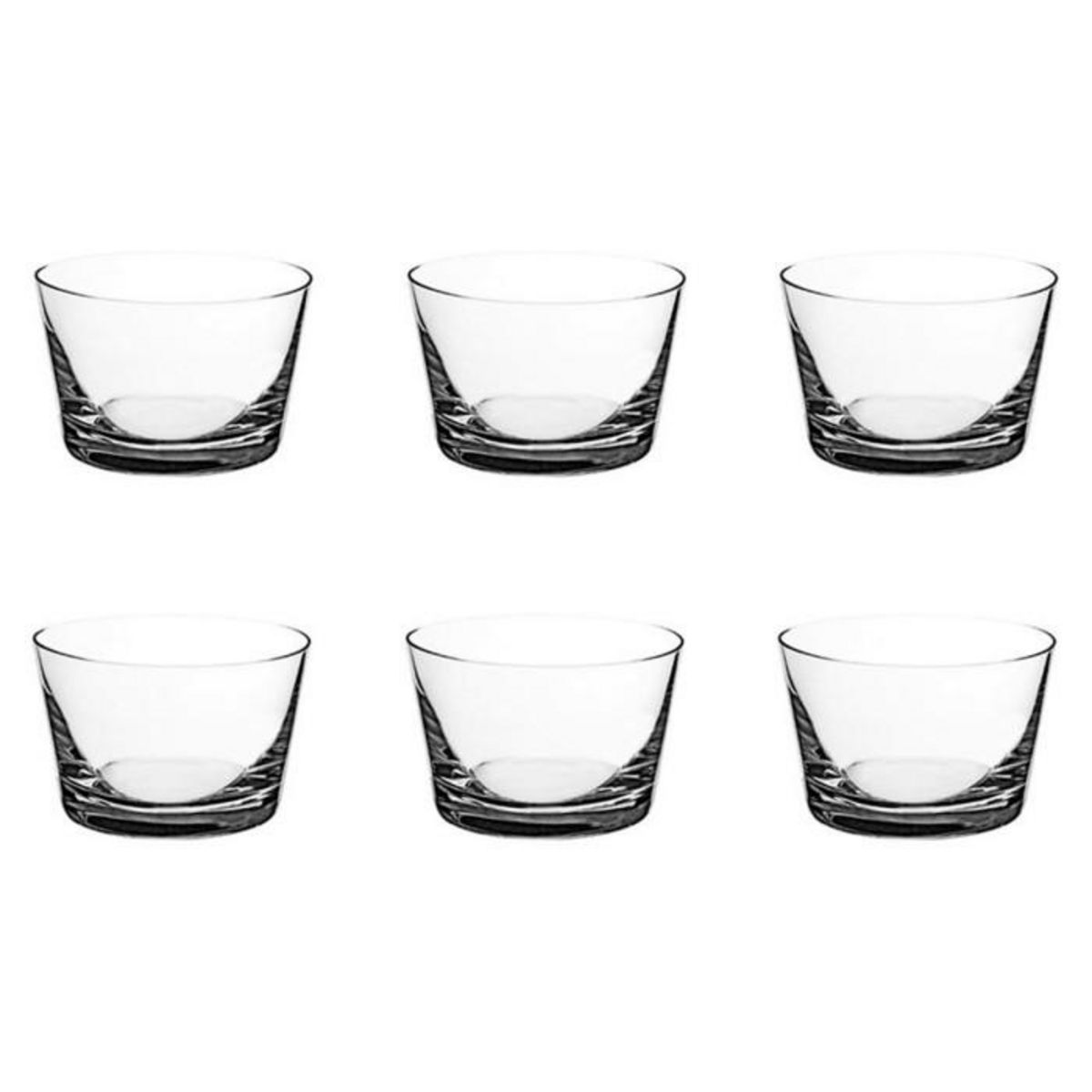 SECRET DE GOURMET Lot de 6 Verrines Droites  Roma  27cl Transparent