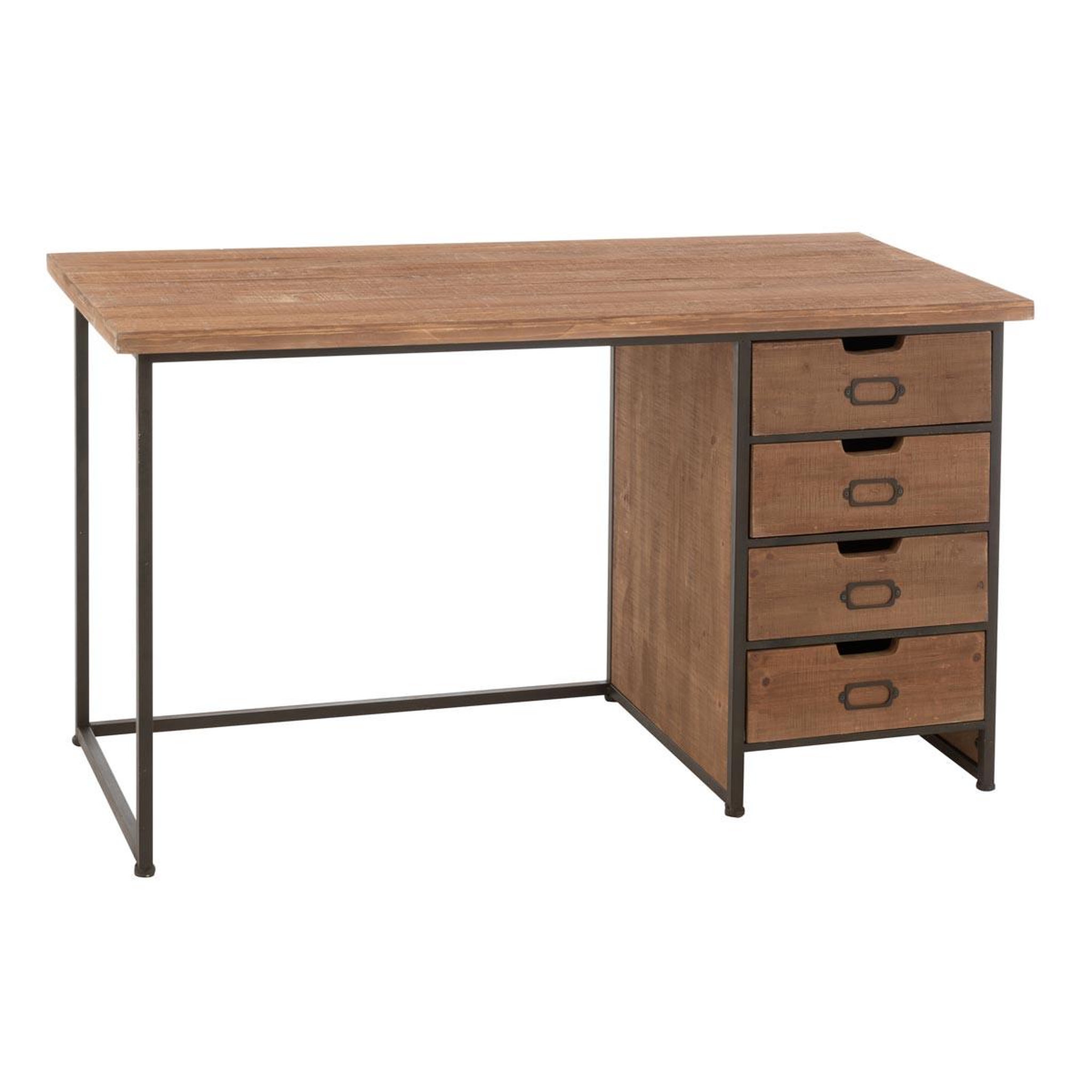 J-LINE Bureau en bois  sia  140cm naturel