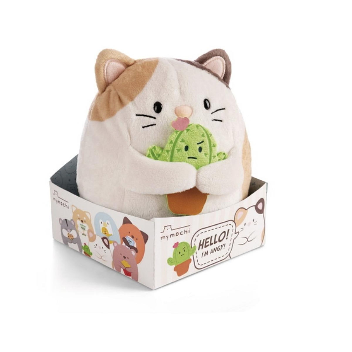 NICI Peluche chat Angy avec cactus