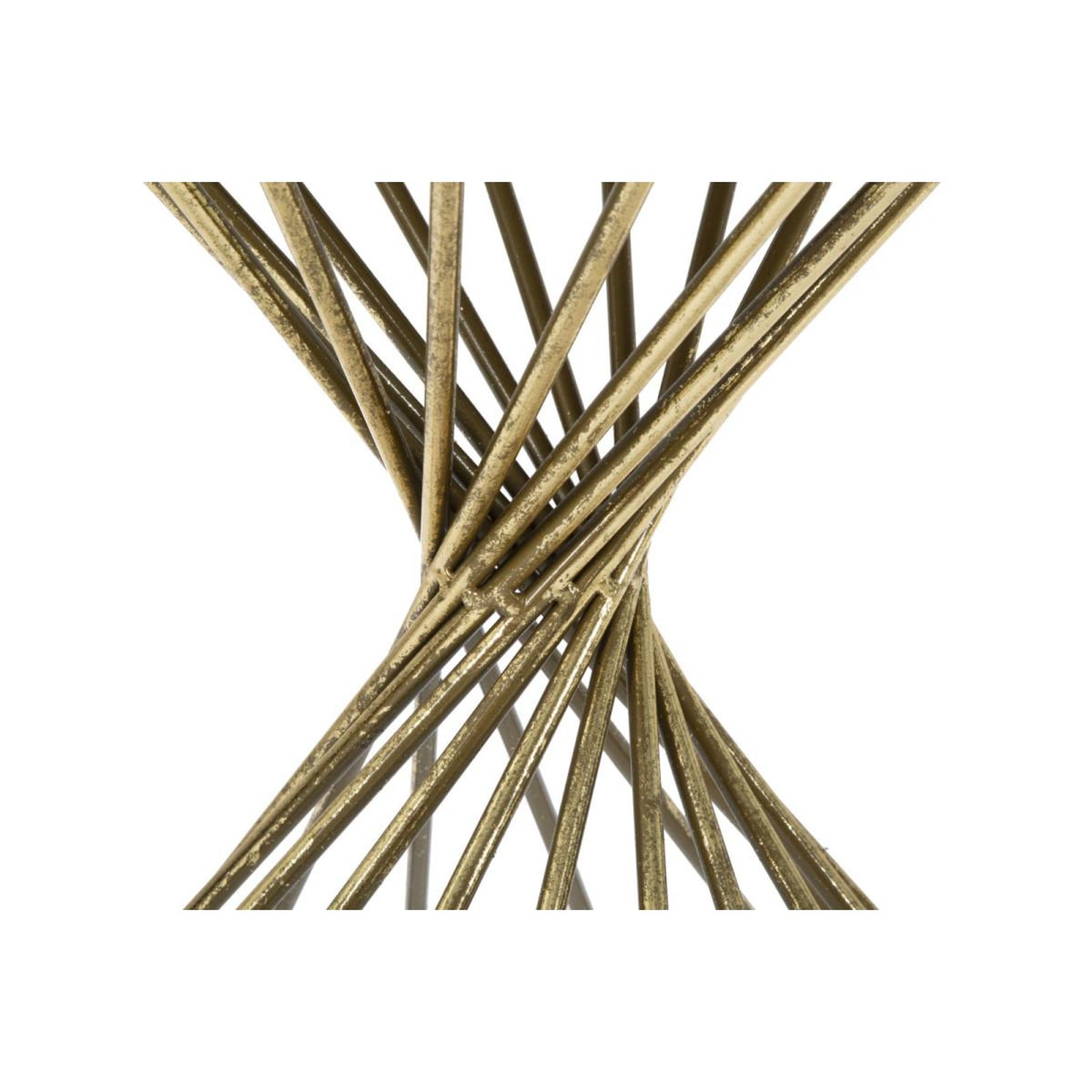 Voir la diapositive 4 : Paris Prix Table d'Appoint Design  Hypnose  50cm Or