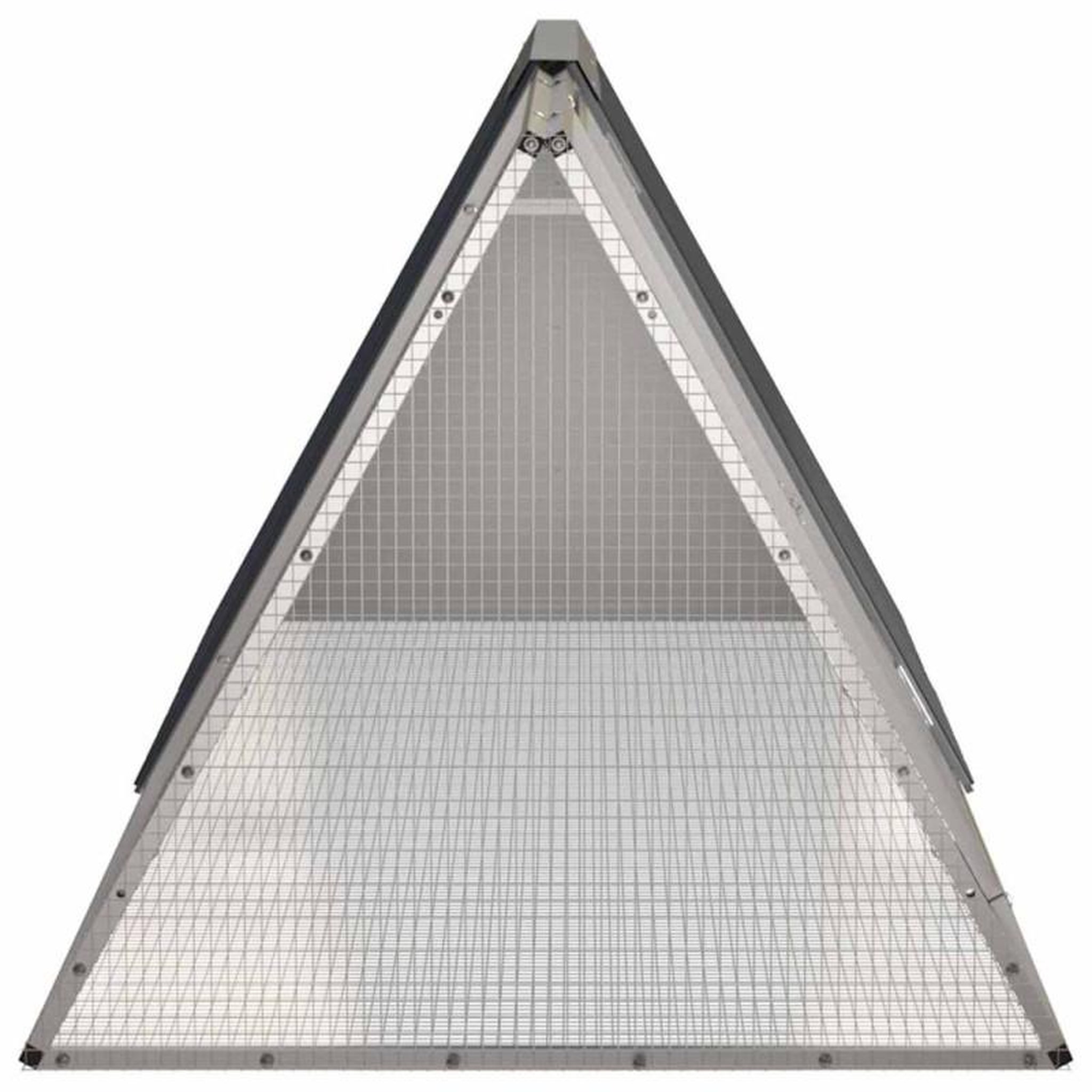 Voir la diapositive 4 : VIDAXL Cage pour lapin Anthracite 201,5x80,5x71 cm Acier galvanisé