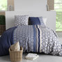 Voir la diapositive 1 : ATELIER DU COTON Parure housse de couette 100% coton 57fils mil