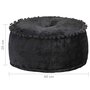 Voir la diapositive 4 : VIDAXL Pouf Rond Velours 40x20 cm Anthracite