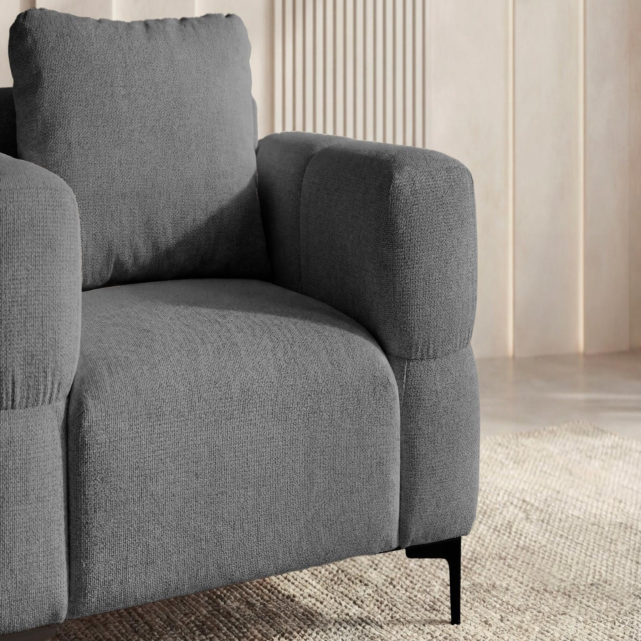 Voir la diapositive 4 : CASANOVA PARIS Elton - fauteuil en tissu lisse