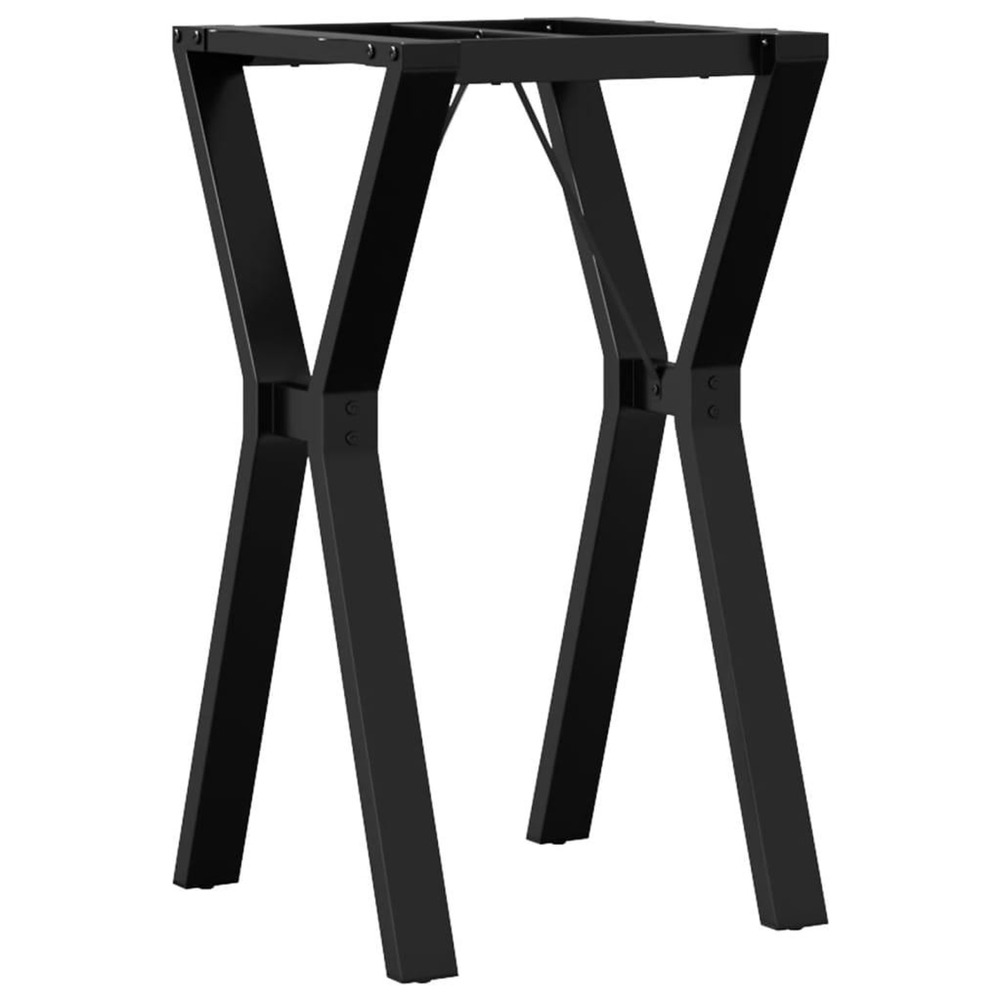 Voir la diapositive 2 : VIDAXL Pieds de table a manger cadre en Y 40x40x73 cm acier