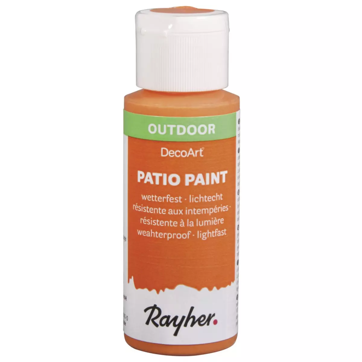 Rayher Patio Paint, jaune mandarine, flacon 59 ml