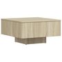 Voir la diapositive 2 : VIDAXL Table basse chene sonoma 60x60x31,5 cm bois d'ingenierie