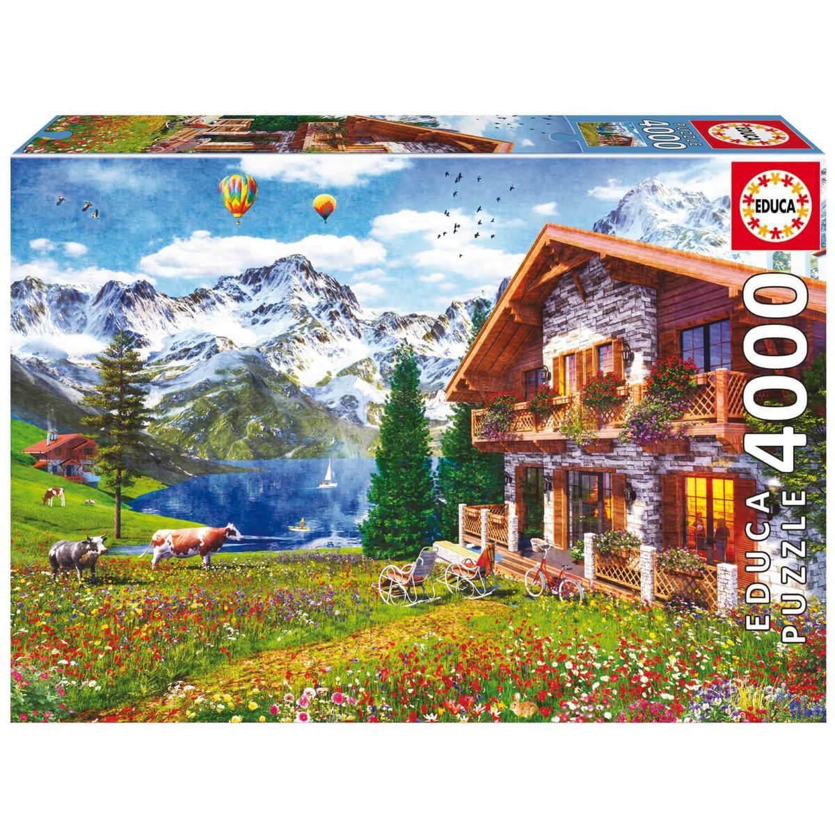 EDUCA CHALET ALPIN - Puzzle de 4000 pieces