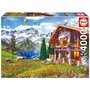 Voir la diapositive 2 : EDUCA CHALET ALPIN - Puzzle de 4000 pieces