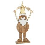 Paris Prix Père Noël Déco  Ho Ho Ho  60cm Naturel & Or