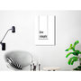 Voir la diapositive 2 : Paris Prix Tableau Imprimé  Minimalistic Motto