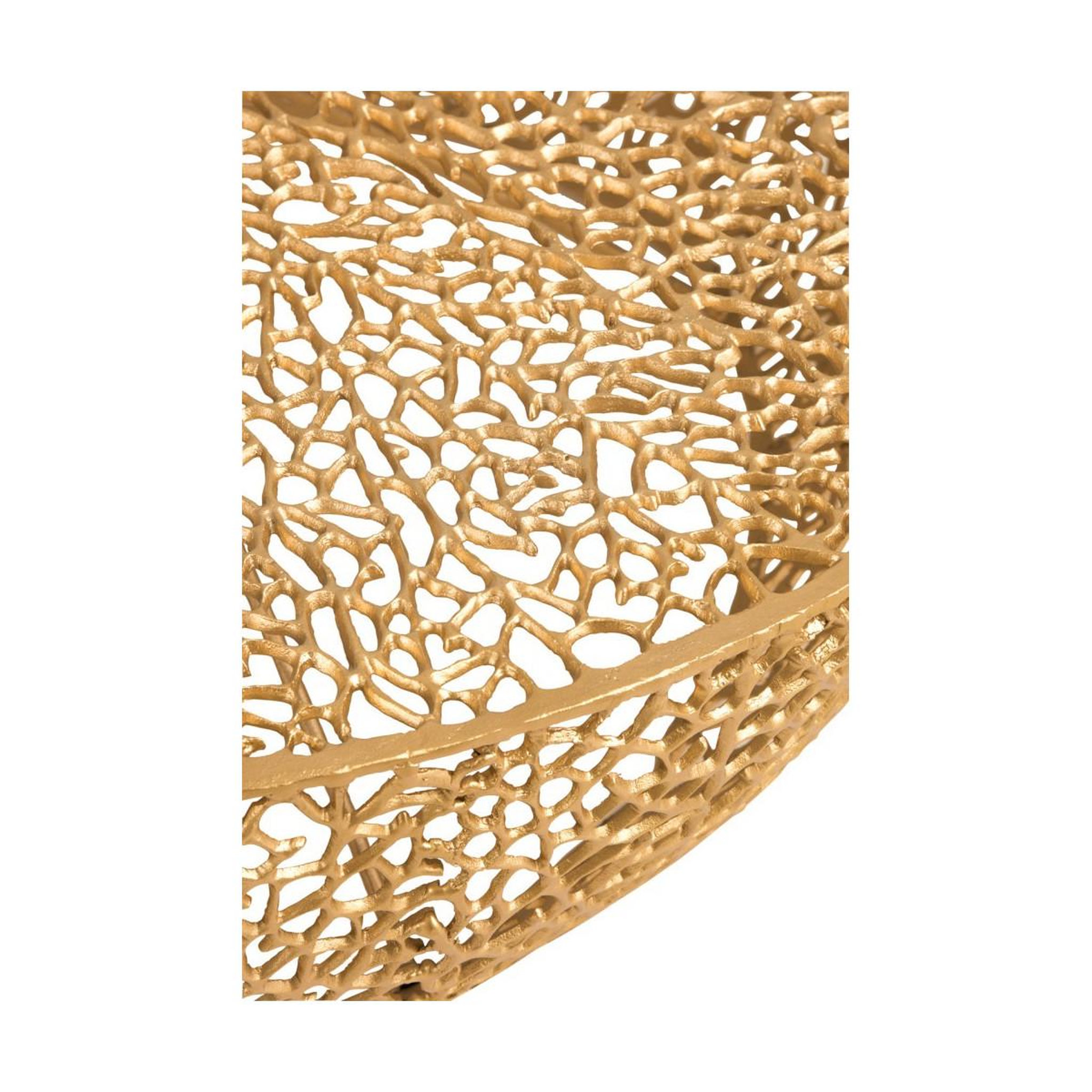 Voir la diapositive 3 : J-LINE Table basse design  corail  114cm or