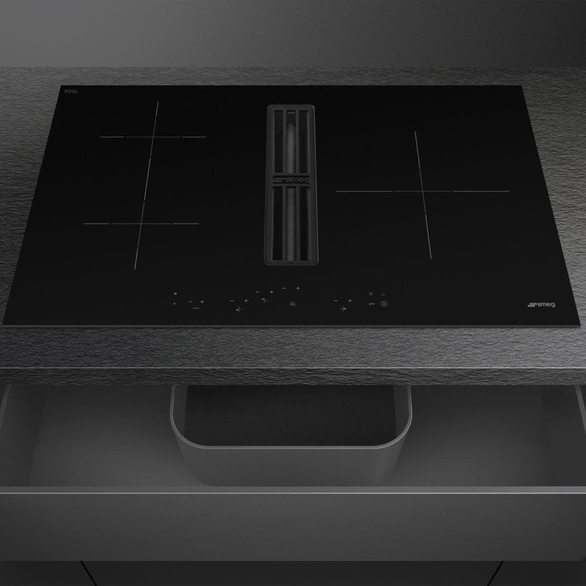Voir la diapositive 5 : SMEG Plaque induction aspirante hobd283d3