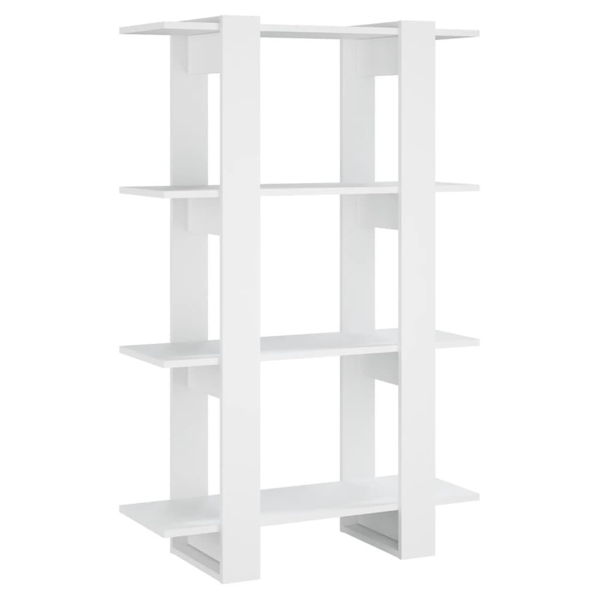 Voir la diapositive 2 : VIDAXL Bibliotheque/Separateur de piece Blanc 80x30x123,5 cm