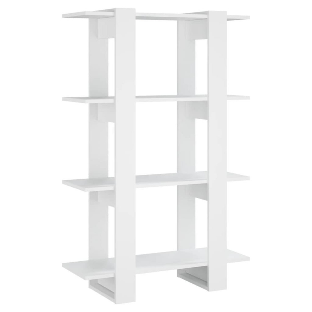 VIDAXL Bibliotheque/Separateur de piece Blanc 80x30x123,5 cm