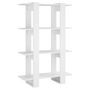Voir la diapositive 2 : VIDAXL Bibliotheque/Separateur de piece Blanc 80x30x123,5 cm
