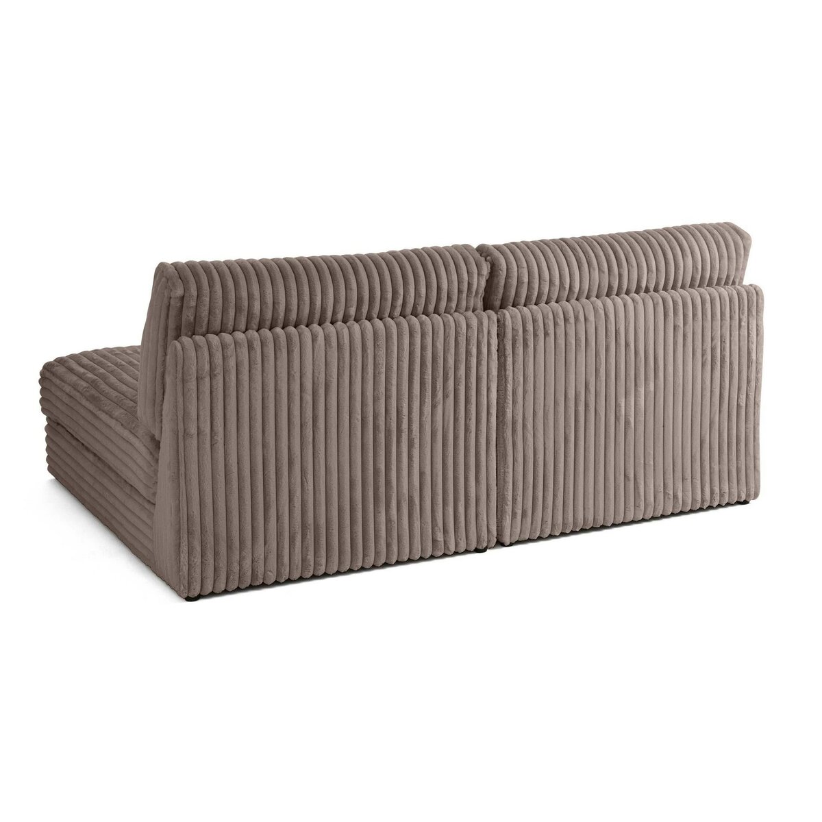 LISA DESIGN Jasper - canapé d'angle modulable 3 places - en fausse fourrure côtelée