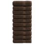 Voir la diapositive 1 : VIDAXL Serviettes de bain de qualité supérieure SOLUND 10 pcs marron
