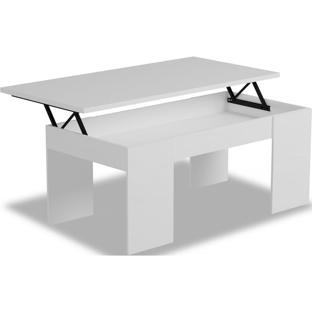 Habitat et Jardin Table basse Diana 102 x 50 x 43 cm Blanc pas cher