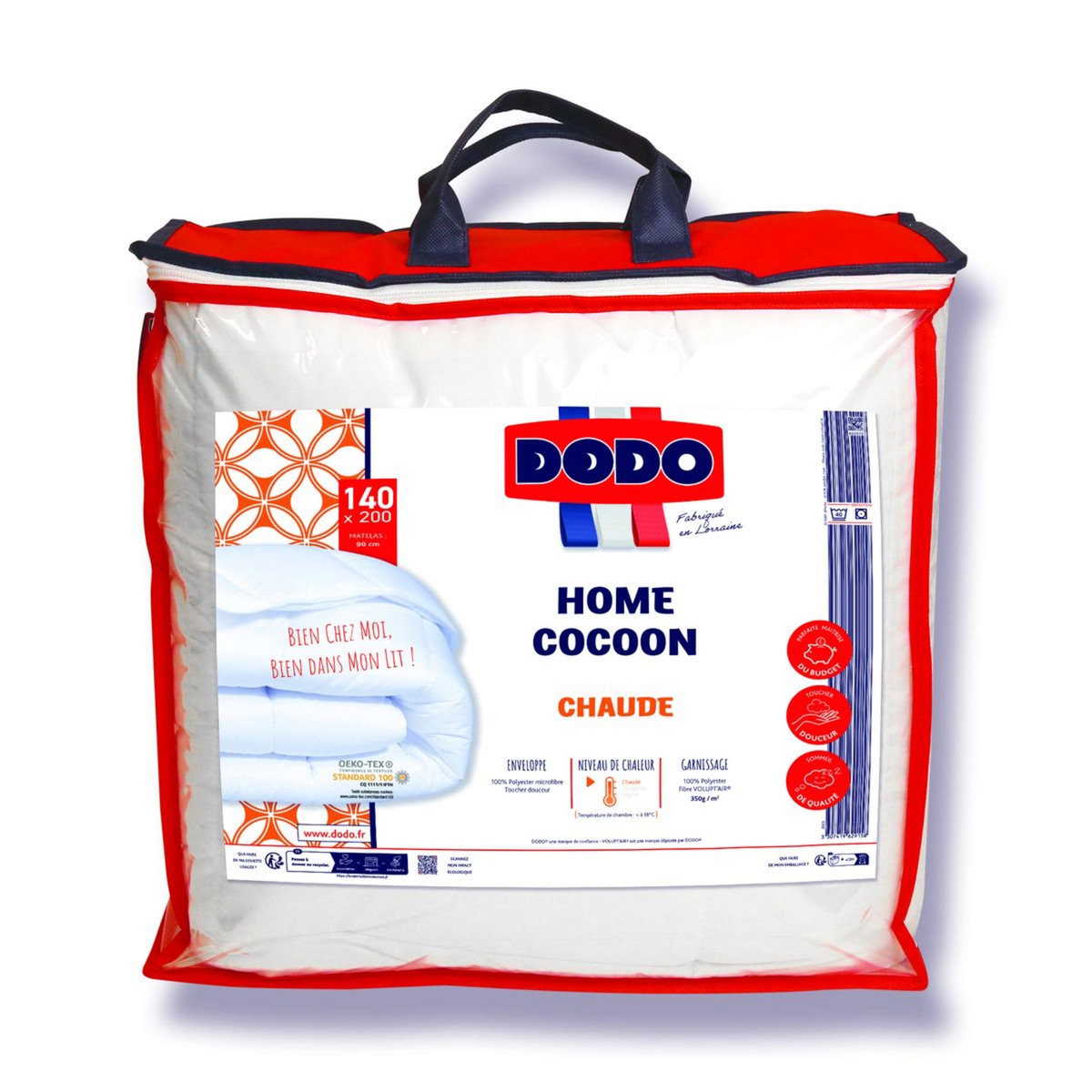 DODO Couette chaude en microfibre toucher douceur 350 g/m² HOME COCOON
