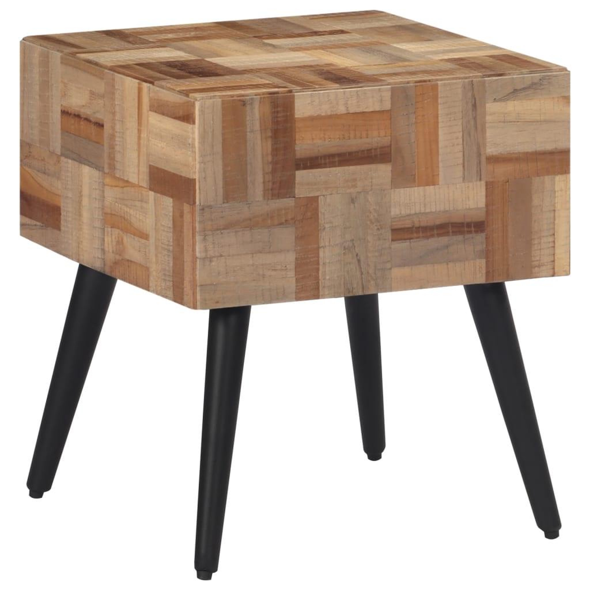 Voir la diapositive 2 : VIDAXL Table d'appoint 40x40x45 cm teck de recuperation massif