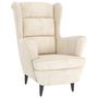 Voir la diapositive 2 : VIDAXL Fauteuil blanc creme velours