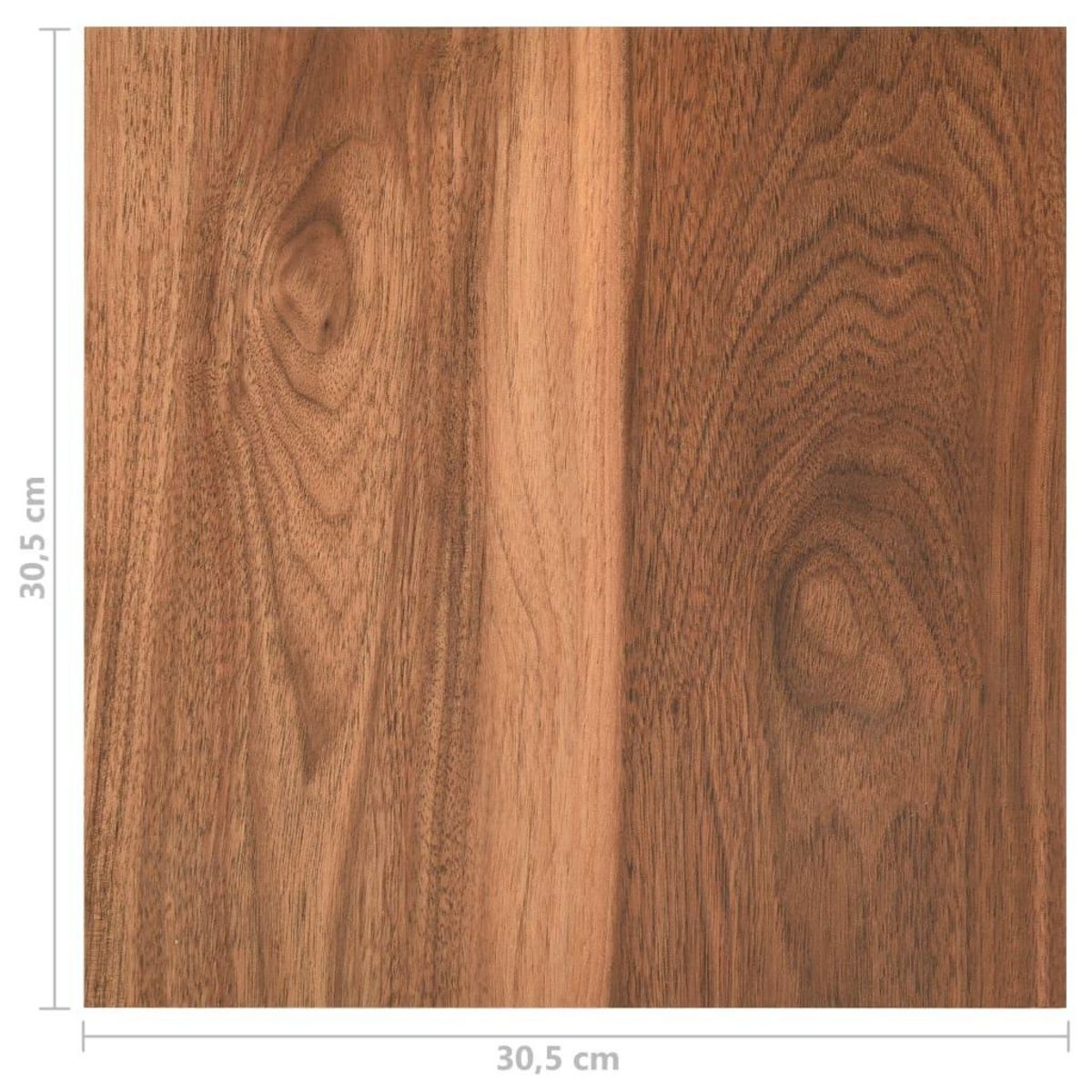 VIDAXL Dalles de plancher autoadhesives 20 pcs PVC 1,86 m^2 marron