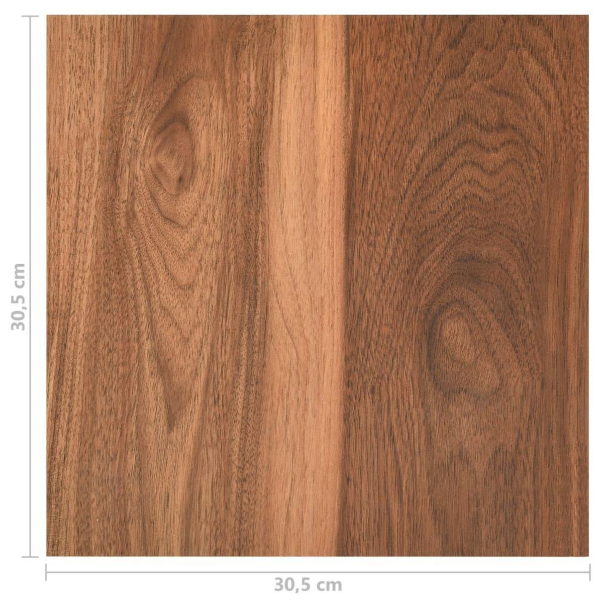 VIDAXL Dalles de plancher autoadhesives 20 pcs PVC 1,86 m^2 marron