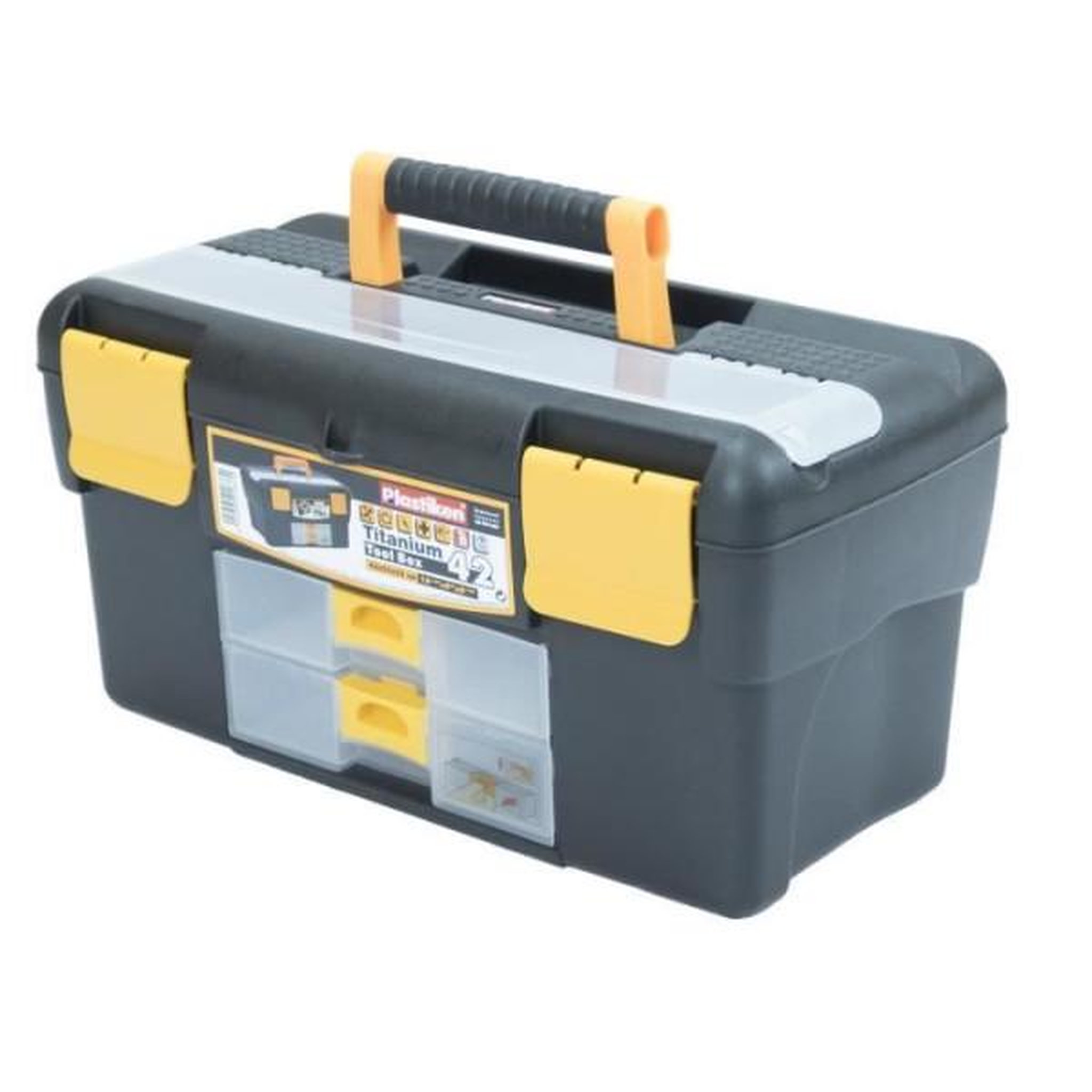 PLASTIKEN Boîte a outillage - Plastiken - 81042_NOIRE - 42 cm - Titanium - En plastique