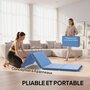 Voir la diapositive 4 : HOMCOM Tapis de gym yoga fitness pliable - poignée - revêtement synthétique - bleu