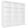 Voir la diapositive 2 : VIDAXL Armoire a CD Blanc brillant 102x23x89,5 cm Bois d'ingenierie