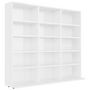 Voir la diapositive 2 : VIDAXL Armoire a CD Blanc brillant 102x23x89,5 cm Bois d'ingenierie