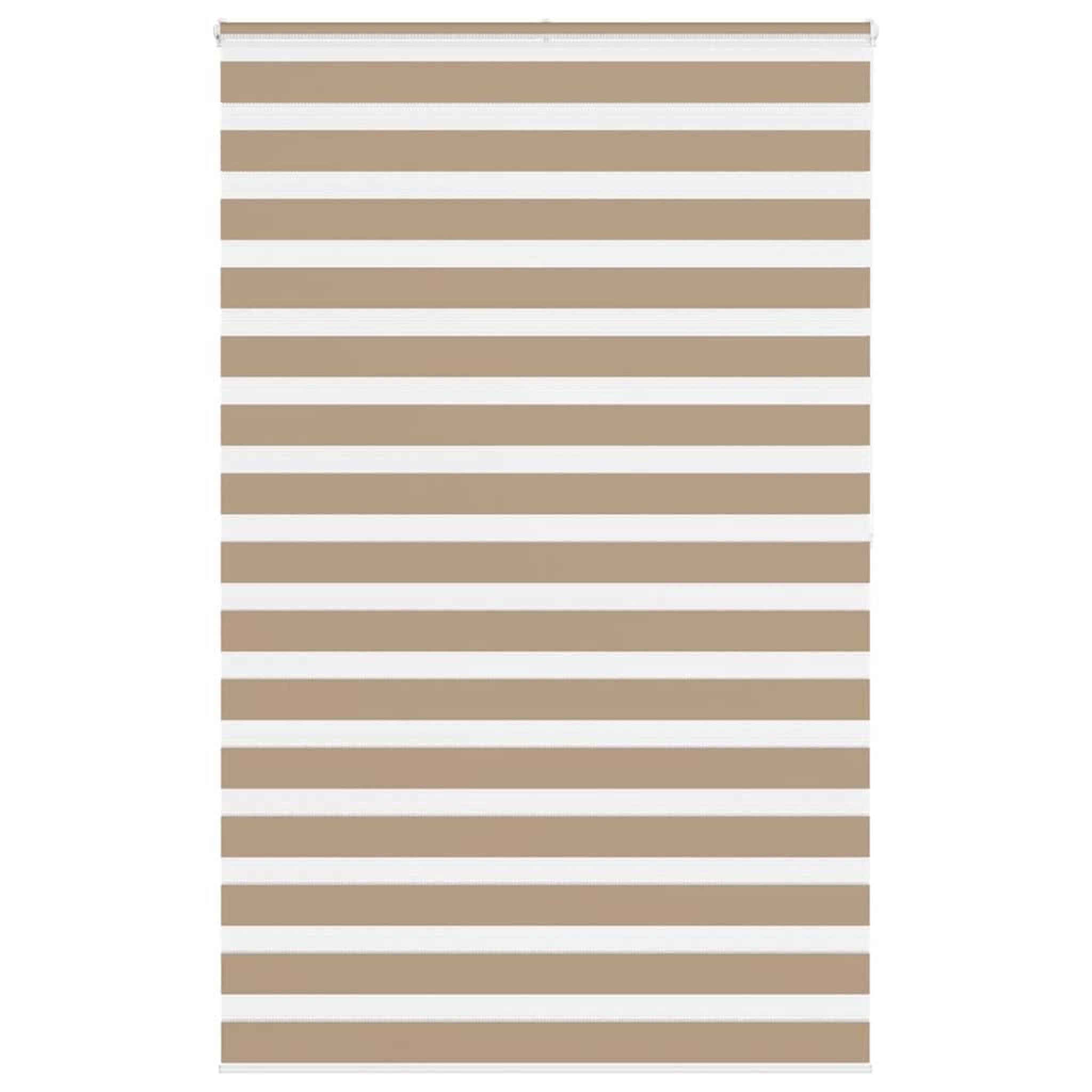 VIDAXL Store zebre marron sable largeur du tissu 135,9 cm polyester