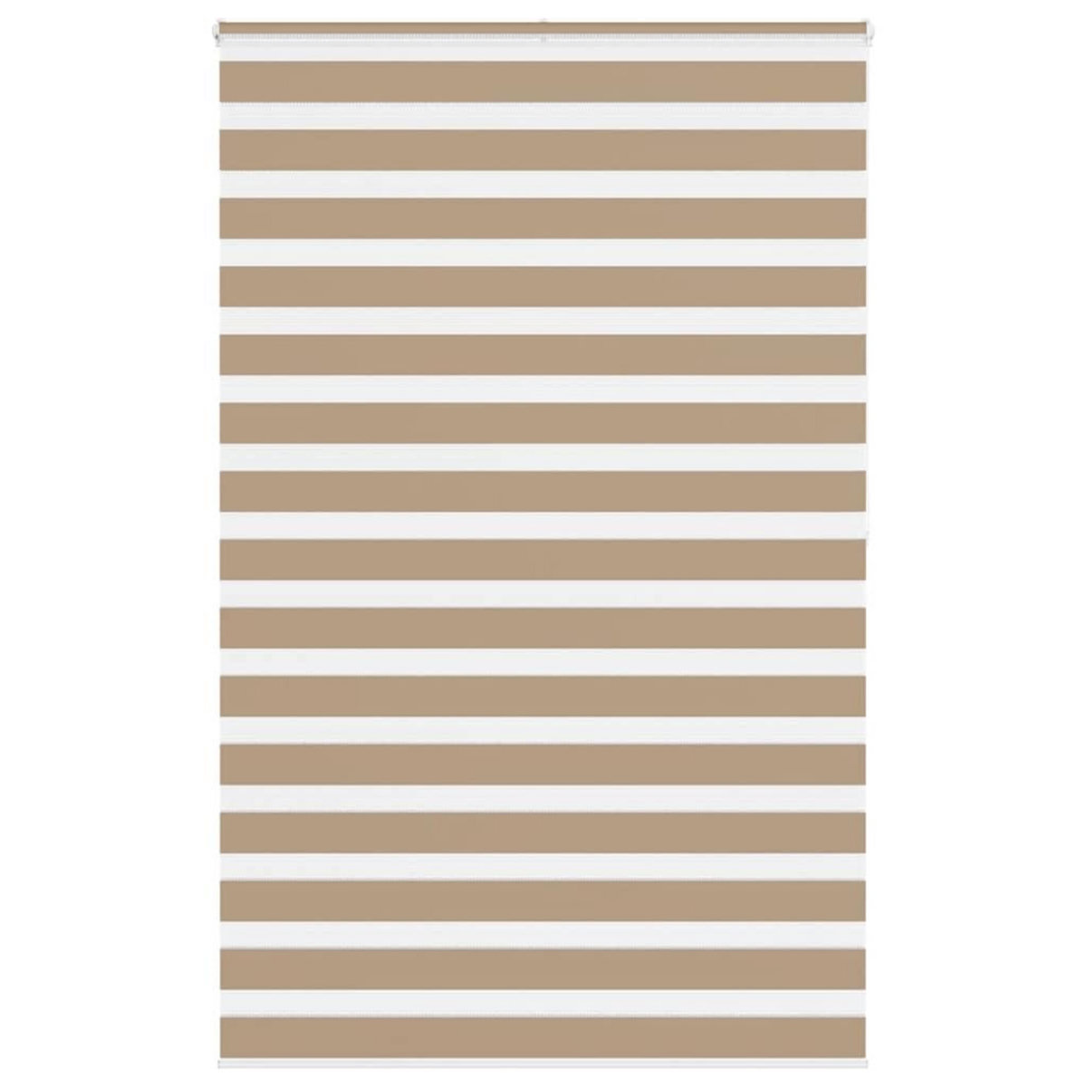 VIDAXL Store zebre marron sable largeur du tissu 135,9 cm polyester