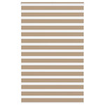 VIDAXL Store zebre marron sable largeur du tissu 135,9 cm polyester