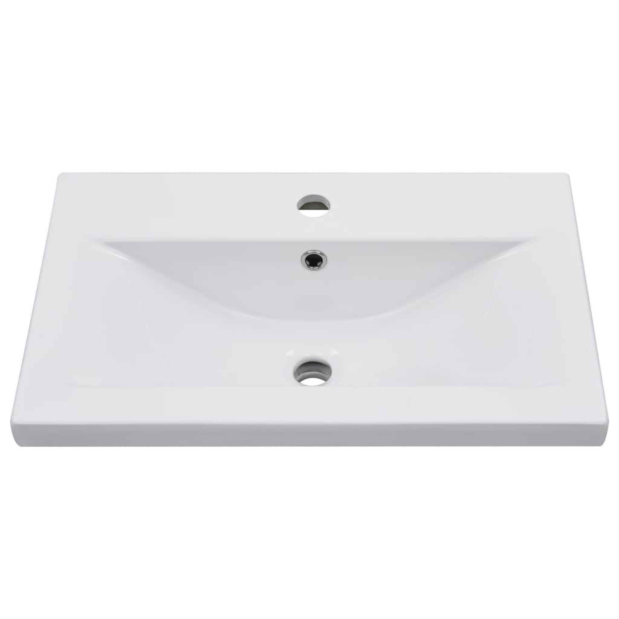 Voir la diapositive 3 : VIDAXL Lavabo encastre 61 x 39,5 x 18,5 cm Ceramique Blanc