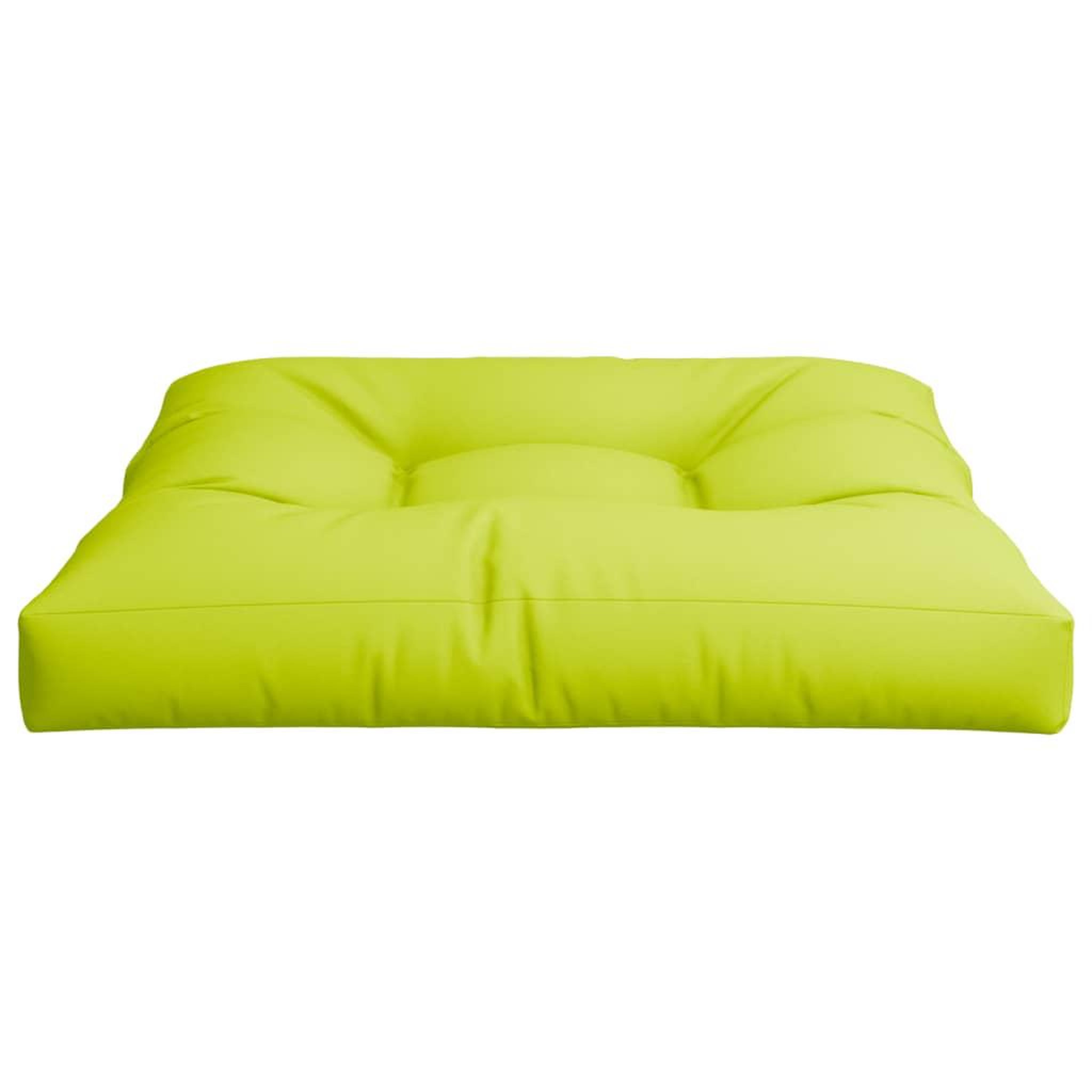 Voir la diapositive 5 : VIDAXL Coussin de palette vert brillant 70x70x12 cm tissu