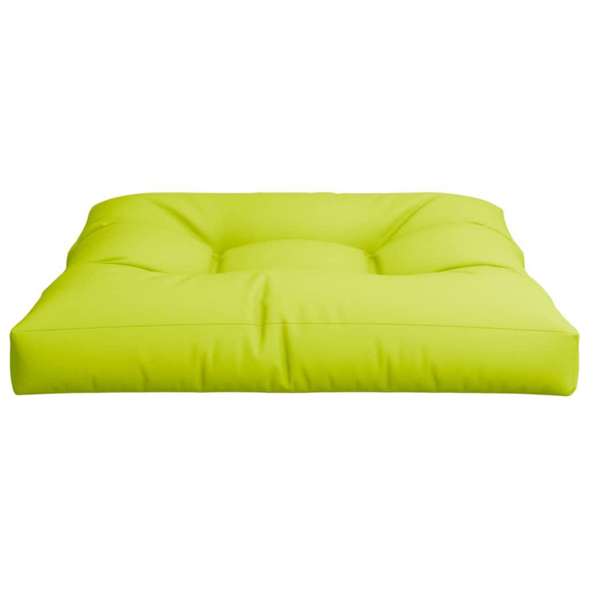 VIDAXL Coussin de palette vert brillant 70x70x12 cm tissu