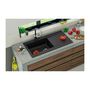 Voir la diapositive 2 : STRADOUR STRADOUR Evier a encastrer resine Lierra 1000x500mm 1 grande cuve  - Noir - Fabrication francaise
