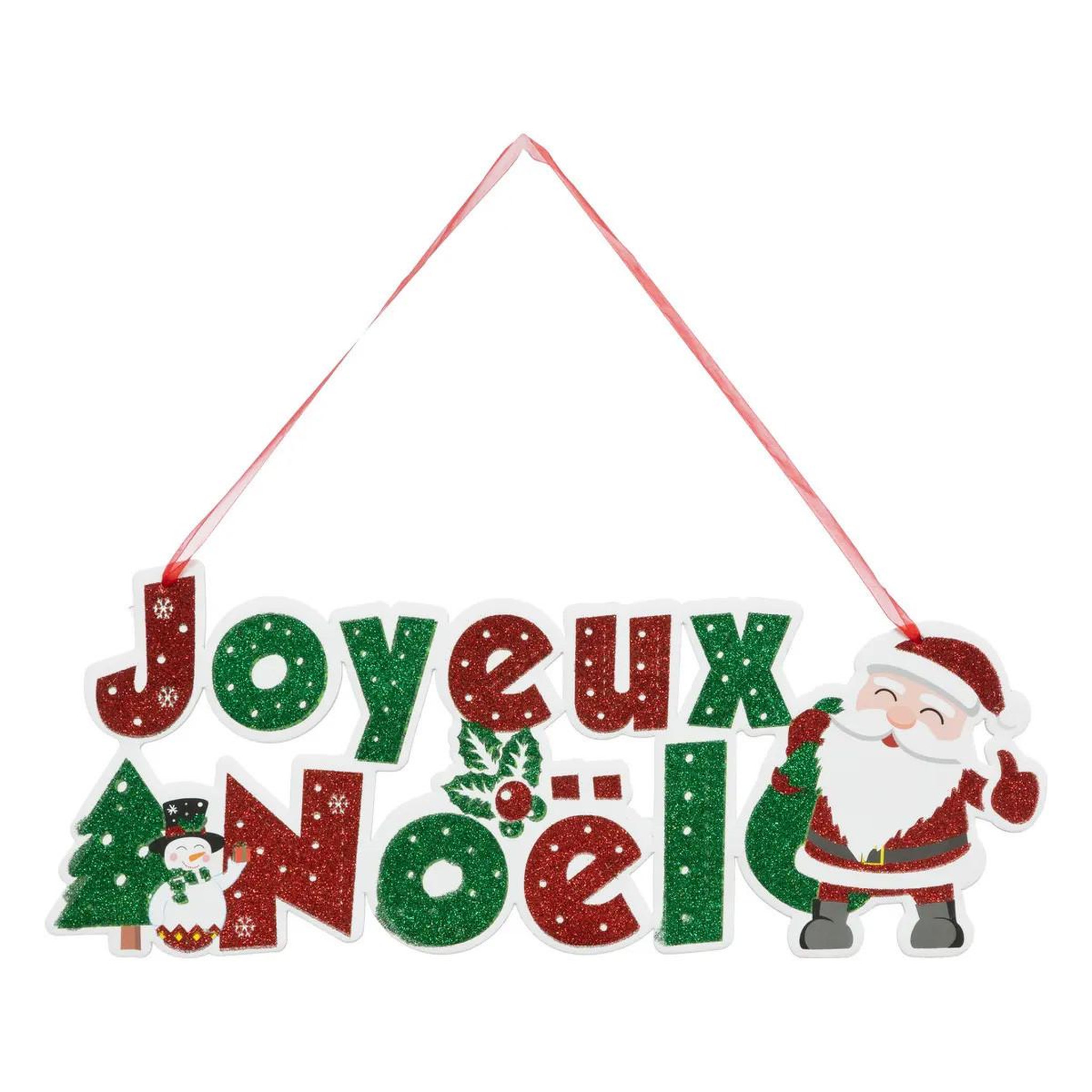 ATMOSPHERA Suspension pancarte  joyeux noël  45cm multicolore