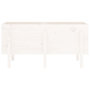 Voir la diapositive 5 : VIDAXL Lit sureleve de jardin blanc 121x50x57 cm bois de pin massif
