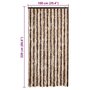 Voir la diapositive 6 : VIDAXL Moustiquaire Beige et marron clair 100x220 cm Chenille